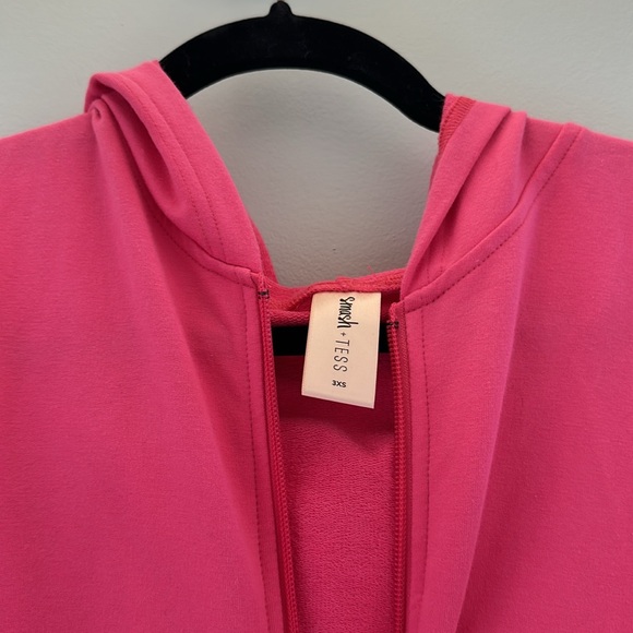 Smash + Tess Pink Shorts Hooded Romper Size 3XS - Picture 3 of 4